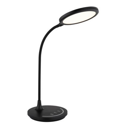 Globo - LED Prigušiva fleksibilna dodirna stolna lampa LED/12W/230V 3000/4000/6500K CRI 90 crna