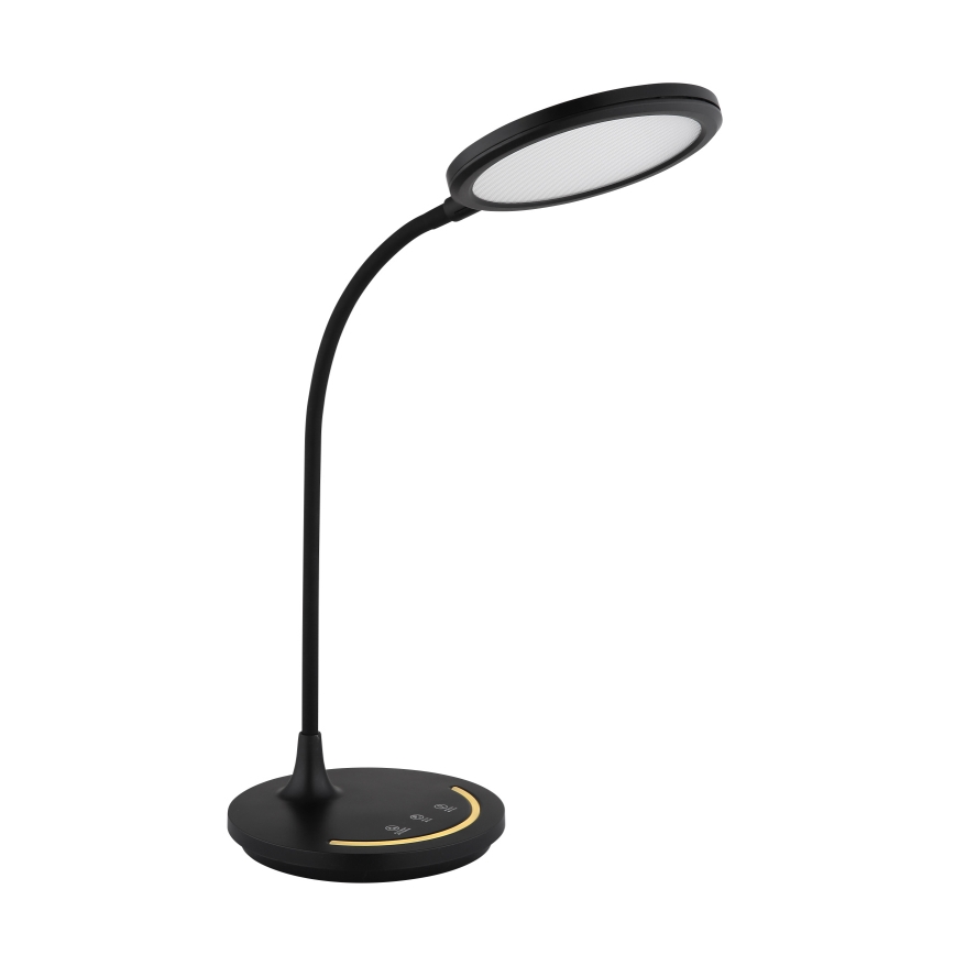 Globo - LED Prigušiva fleksibilna dodirna stolna lampa LED/12W/230V 3000/4000/6500K CRI 90 crna
