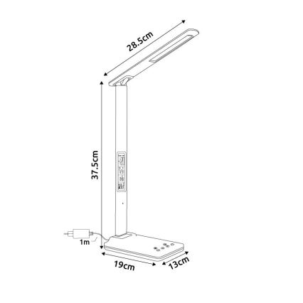Globo - LED stolna lampa s dodirnim prigušivačem LED/5W/230V 3000/4500/7000K