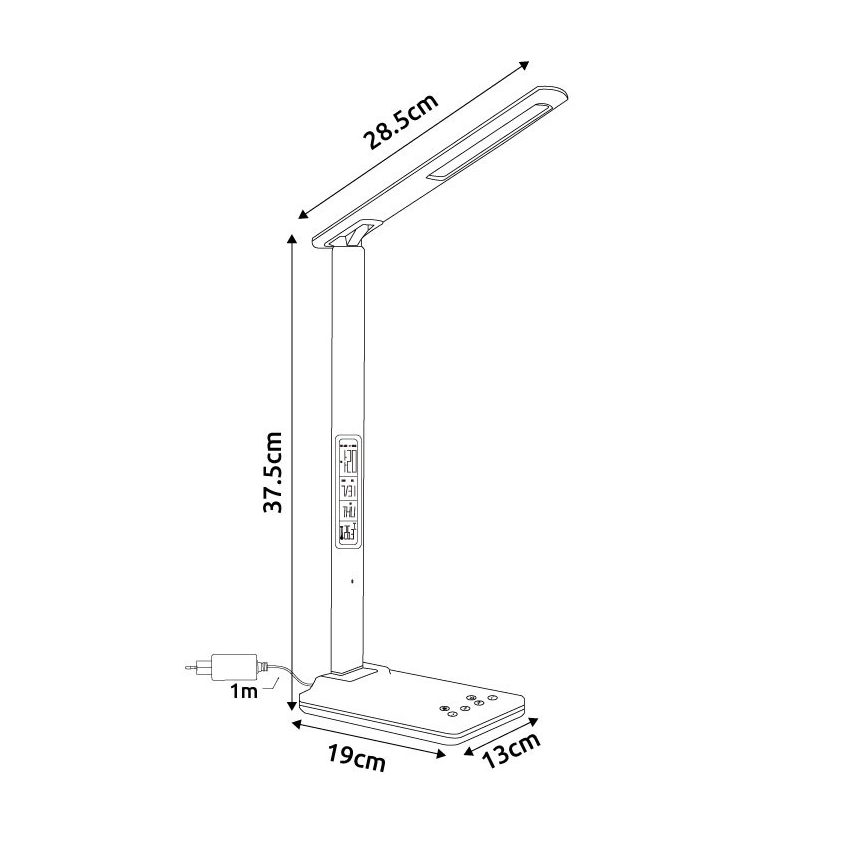 Globo - LED stolna lampa s dodirnim prigušivačem LED/5W/230V 3000/4500/7000K