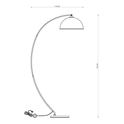 Globo - Podna lampa 1xE27/60W/230V
