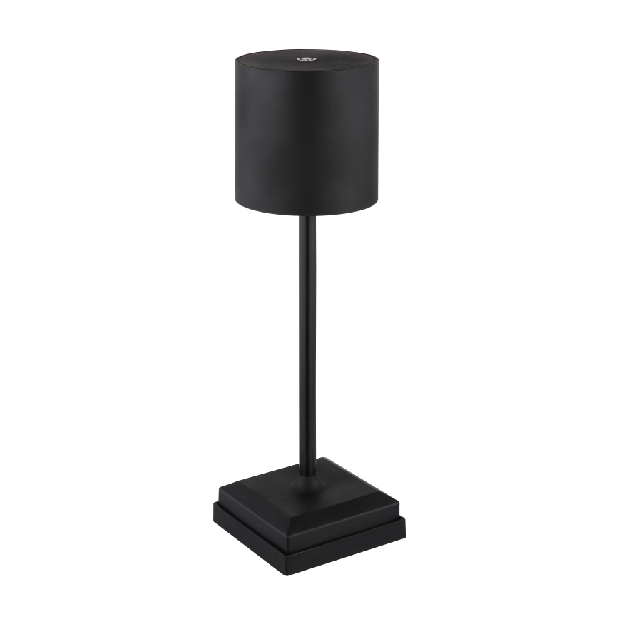 Globo - LED stolna lampa s dodirnim prigušivačem, punjiva, LED/1,5W/5V, 2200 mAh, crna