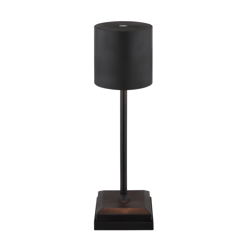 Globo - LED stolna lampa s dodirnim prigušivačem, punjiva, LED/1,5W/5V, 2200 mAh, crna