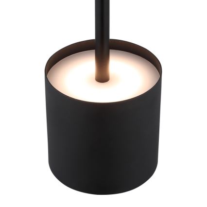 Globo - LED stolna lampa s dodirnim prigušivačem, punjiva, LED/1,5W/5V, 2200 mAh, crna