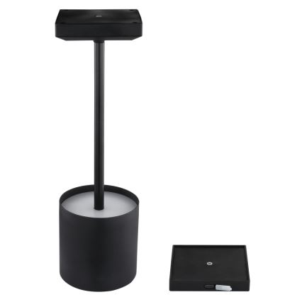 Globo - LED stolna lampa s dodirnim prigušivačem, punjiva, LED/1,5W/5V, 2200 mAh, crna
