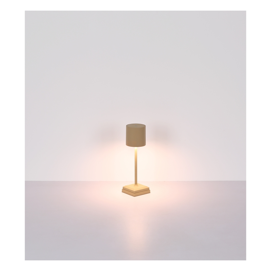 Globo - LED dodirna prigušivačka punjiva stolna lampa LED/1,5W/5V 2200 mAh bež