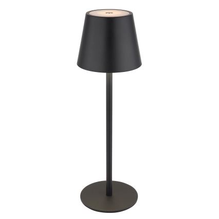 Globo - LED punjiva vanjska stolna lampa 3v1, prigušiva s dodirnim upravljanjem, LED/3W/5V 3000/4000/5000K IP54 1800 mAh crna