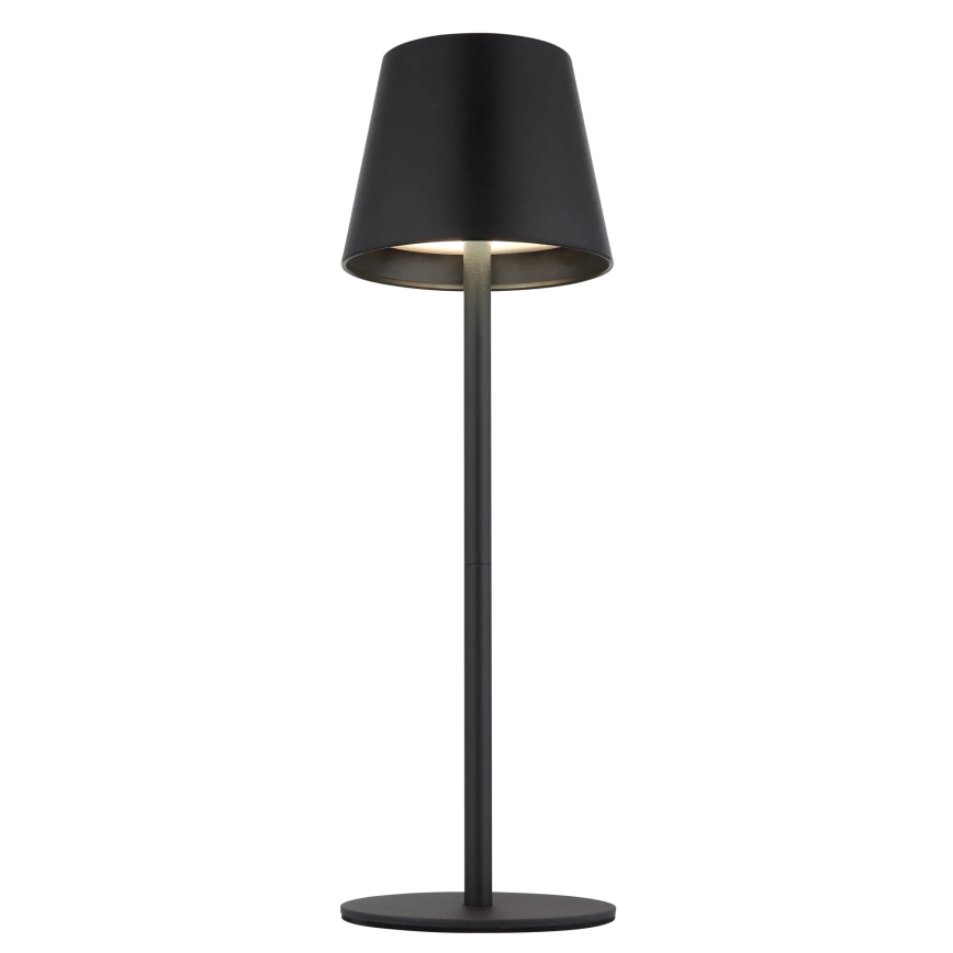 Globo - LED punjiva vanjska stolna lampa 3v1, prigušiva s dodirnim upravljanjem, LED/3W/5V 3000/4000/5000K IP54 1800 mAh crna