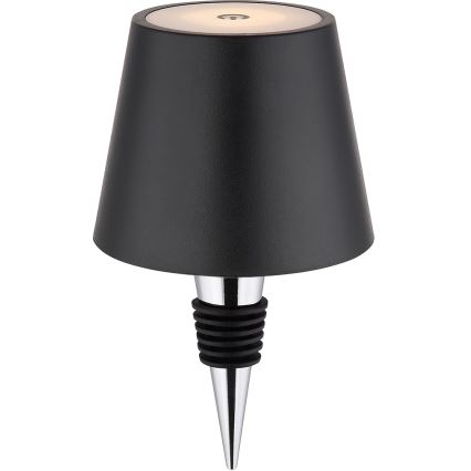 Globo - LED punjiva vanjska stolna lampa 3v1, prigušiva s dodirnim upravljanjem, LED/3W/5V 3000/4000/5000K IP54 1800 mAh crna