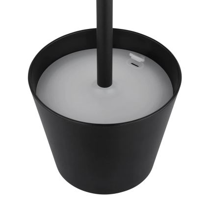 Globo - LED punjiva vanjska stolna lampa 3v1, prigušiva s dodirnim upravljanjem, LED/3W/5V 3000/4000/5000K IP54 1800 mAh crna
