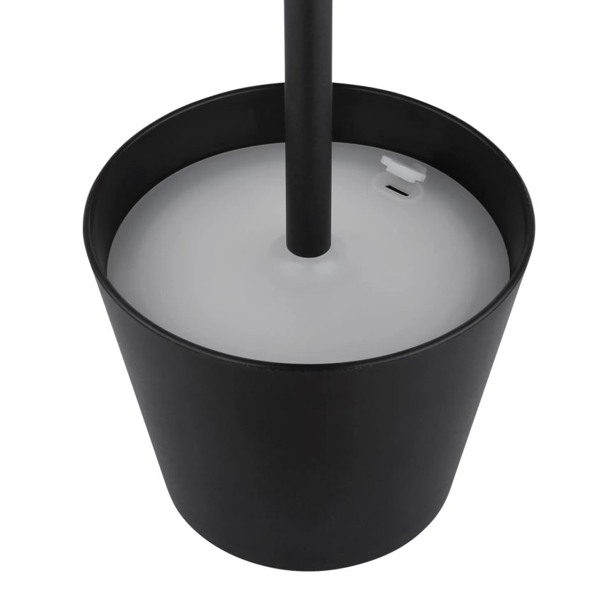 Globo - LED punjiva vanjska stolna lampa 3v1, prigušiva s dodirnim upravljanjem, LED/3W/5V 3000/4000/5000K IP54 1800 mAh crna