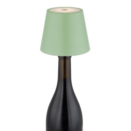 Globo - punjiva LED vanjska stolna svjetiljka 3 u 1 s dodirnim prigušivanjem LED/3W/5V 3000/4000/5000K IP54 1800 mAh zelena