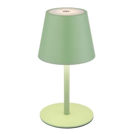 Globo - punjiva LED vanjska stolna svjetiljka 3 u 1 s dodirnim prigušivanjem LED/3W/5V 3000/4000/5000K IP54 1800 mAh zelena