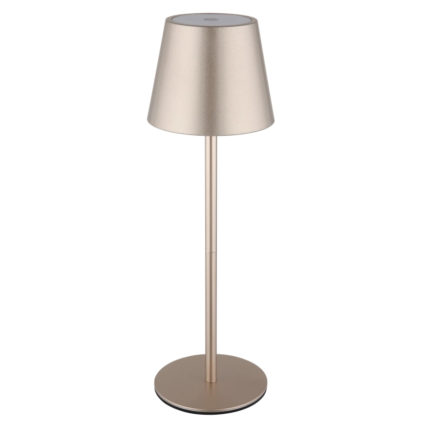 Globo - LED stolna lampa za vanjsku upotrebu s dodirnim upravljanjem i podesivom svjetlinom, punjiva, 3 u 1 LED/3W/5V 3000/4000/5000K IP54 1800 mAh mesing