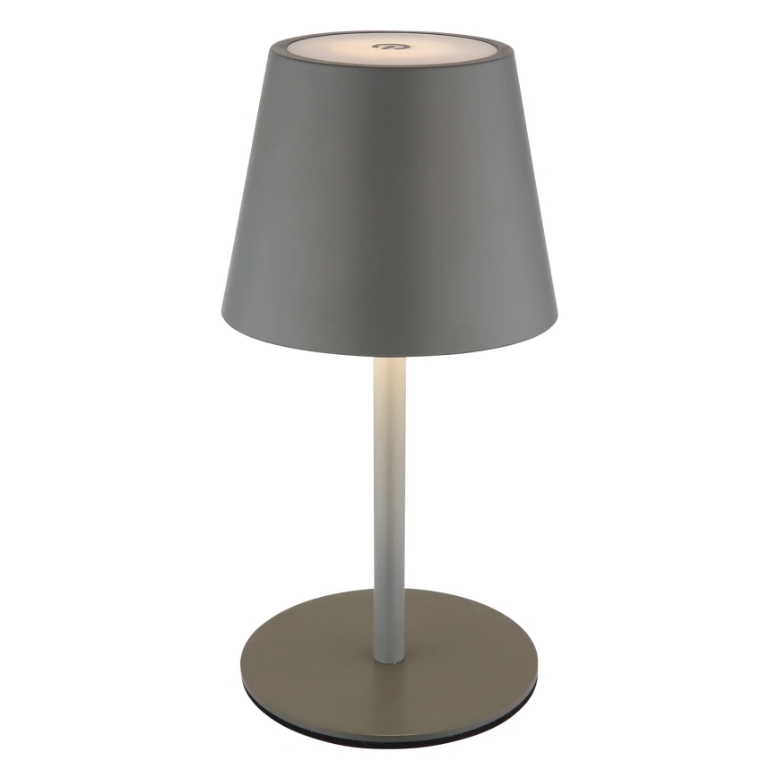 Globo - LED prigušivačka dodirna punjiva vanjska stolna lampa 3u1 LED/3W/5V 3000/4000/5000K IP54 1800 mAh siva