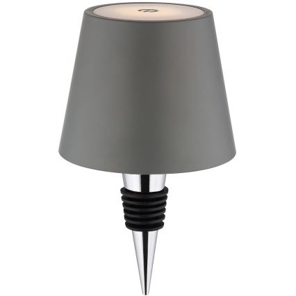 Globo - LED prigušivačka dodirna punjiva vanjska stolna lampa 3u1 LED/3W/5V 3000/4000/5000K IP54 1800 mAh siva