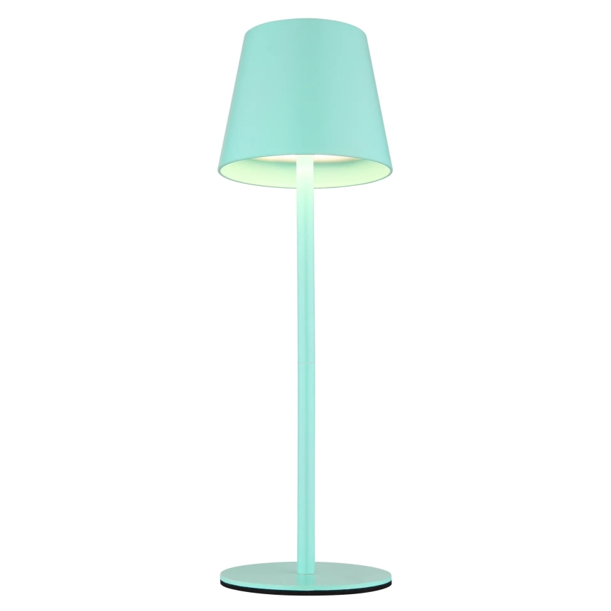 Globo - LED stolna lampa na dodir, punjiva, s mogućnošću prigušivanja, vanjska 3u1 LED/3W/5V 3000/4000/5000K IP54 1800 mAh mentolno-zelena