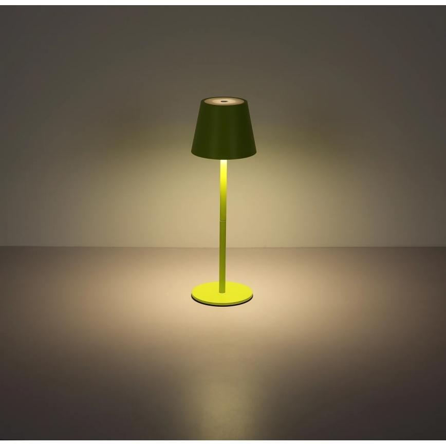 Globo - LED stolna lampa 3 u 1 za vanjsku upotrebu, punjiva, s dodirnim upravljanjem i podesivom svjetlinom LED/3W/5V 3000/4000/5000K IP54 1800 mAh zelena