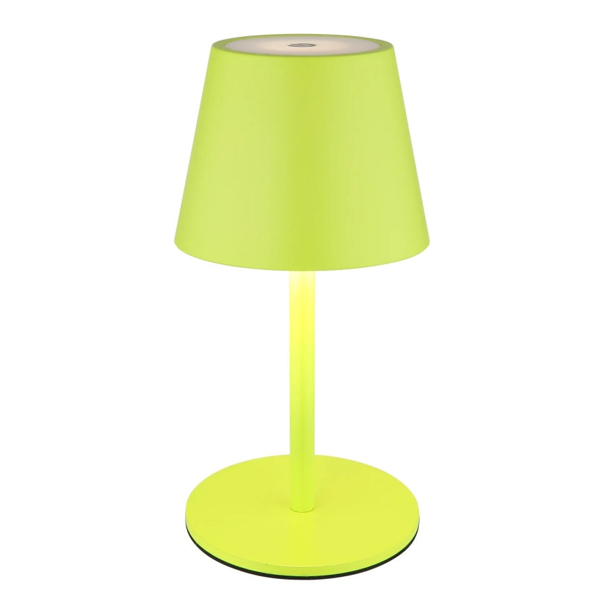 Globo - LED stolna lampa 3 u 1 za vanjsku upotrebu, punjiva, s dodirnim upravljanjem i podesivom svjetlinom LED/3W/5V 3000/4000/5000K IP54 1800 mAh zelena