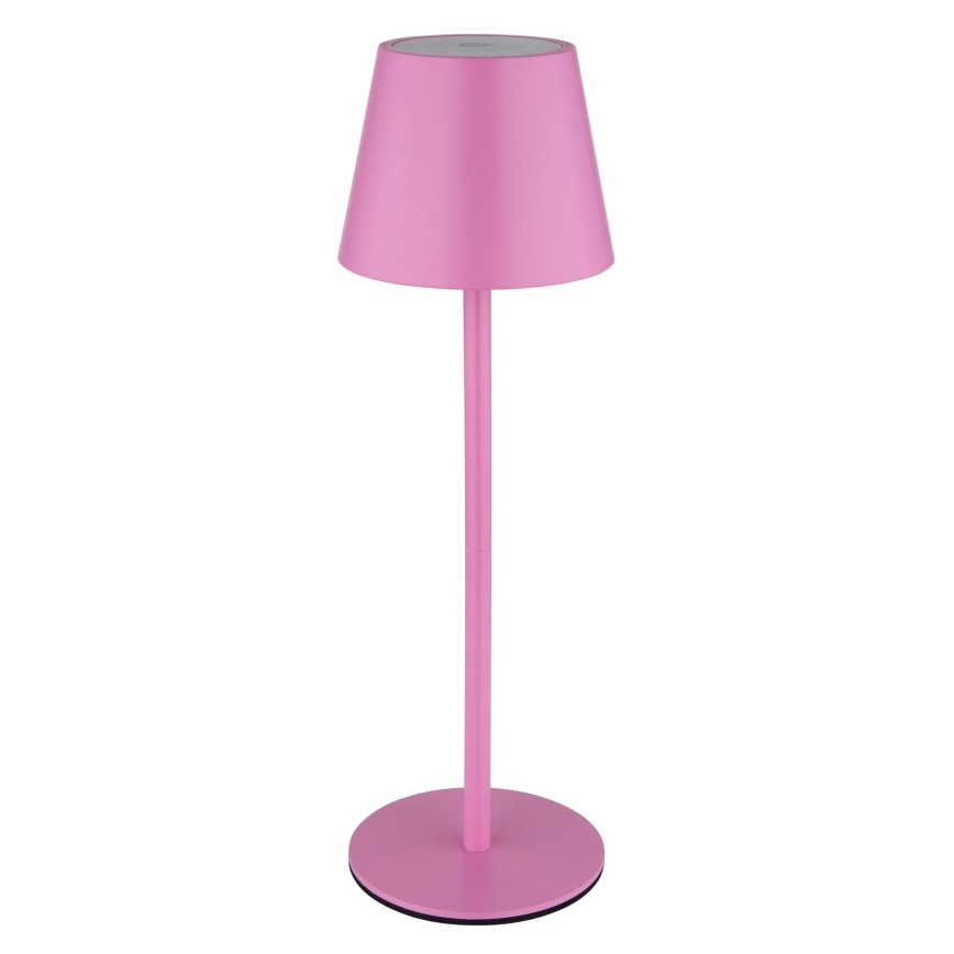 Globo - LED stolna lampa za vanjsku upotrebu, na dodir i s prigušivanjem, punjiva 3 u 1 LED/3W/5V 3000/4000/5000K IP54 1800 mAh ružičasta
