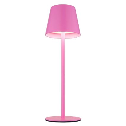 Globo - LED stolna lampa za vanjsku upotrebu, na dodir i s prigušivanjem, punjiva 3 u 1 LED/3W/5V 3000/4000/5000K IP54 1800 mAh ružičasta