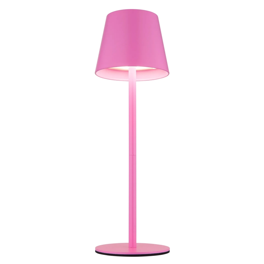 Globo - LED stolna lampa za vanjsku upotrebu, na dodir i s prigušivanjem, punjiva 3 u 1 LED/3W/5V 3000/4000/5000K IP54 1800 mAh ružičasta