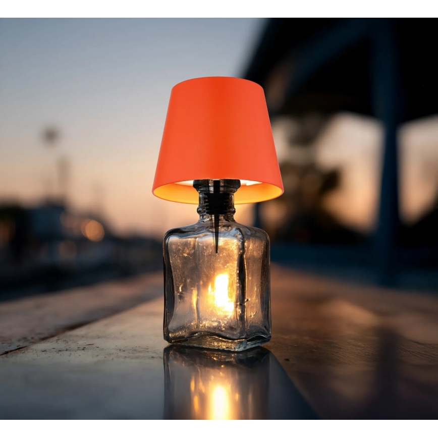 Globo - LED stolna lampa za vanjsku upotrebu, dodirno prigušivanje, punjiva, 3 u 1 LED/3W/5V 3000/4000/5000K IP54 1800 mAh crvena