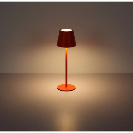 Globo - LED stolna lampa za vanjsku upotrebu, dodirno prigušivanje, punjiva, 3 u 1 LED/3W/5V 3000/4000/5000K IP54 1800 mAh crvena