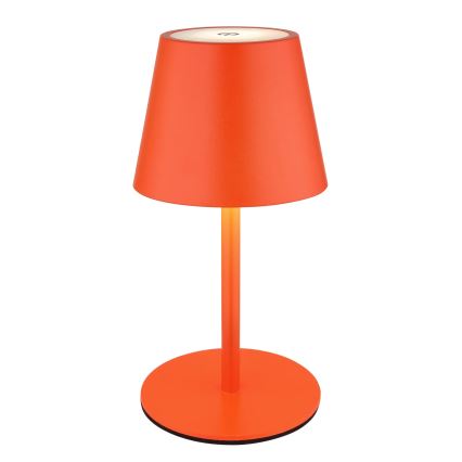 Globo - LED stolna lampa za vanjsku upotrebu, dodirno prigušivanje, punjiva, 3 u 1 LED/3W/5V 3000/4000/5000K IP54 1800 mAh crvena