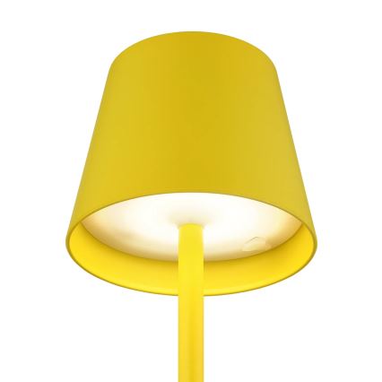 Globo - LED s možností prigušivanja i dodirnim upravljanjem, punjiva vanjska stolna lampa 3 u 1 LED/3W/5V 3000/4000/5000K IP54 1800 mAh žuta