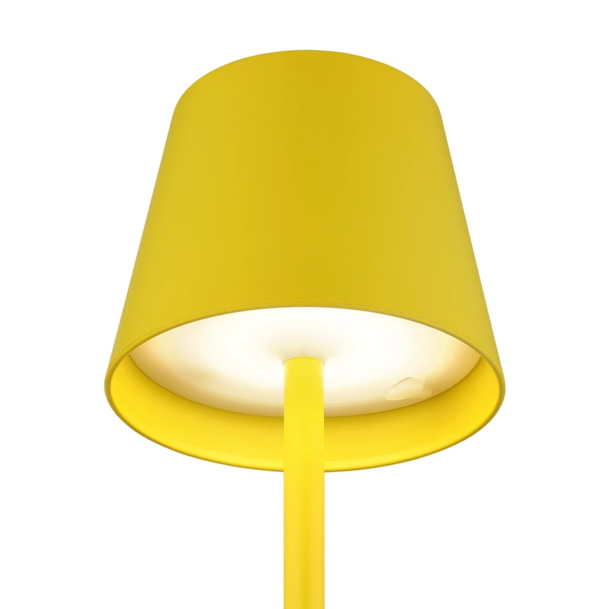 Globo - LED s možností prigušivanja i dodirnim upravljanjem, punjiva vanjska stolna lampa 3 u 1 LED/3W/5V 3000/4000/5000K IP54 1800 mAh žuta