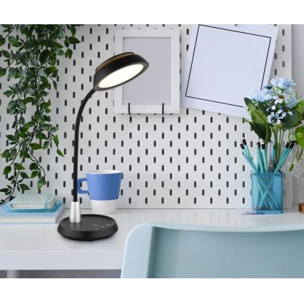 Globo - LED stolna lampa s dodirom i prigušivanjem LED/12W/230V 3000/4000/6500K crna