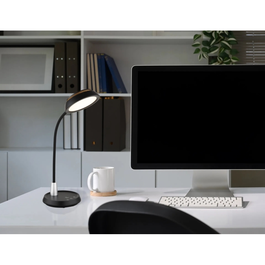 Globo - LED stolna lampa s dodirom i prigušivanjem LED/12W/230V 3000/4000/6500K crna