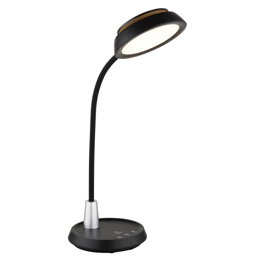 Globo - LED stolna lampa s dodirom i prigušivanjem LED/12W/230V 3000/4000/6500K crna