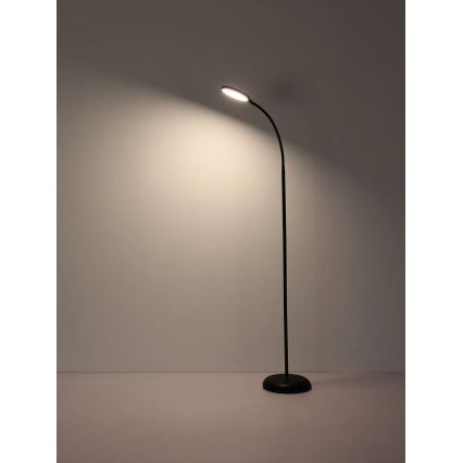 Globo - LED podna lampa s dodirnim upravljanjem i mogućnošću prigušivanja LED/8W/230V 2700K/4000K/6500K crna