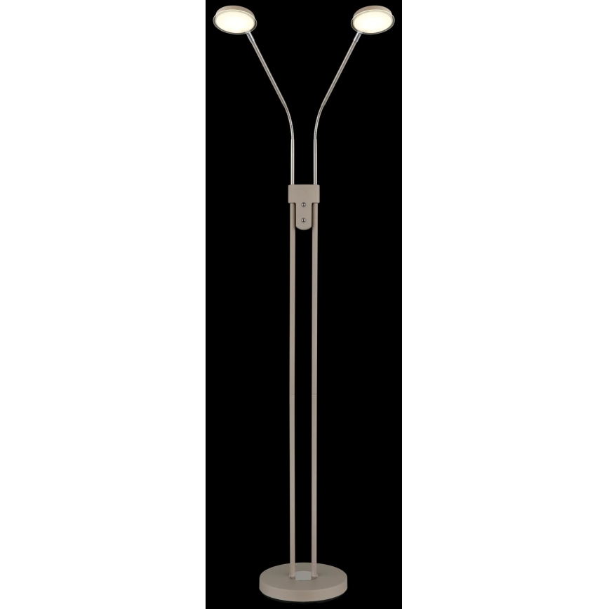 Globo - LED podna lampa s prigušivanjem 2xLED/6,5W/230V 2700/3350/4000K bež
