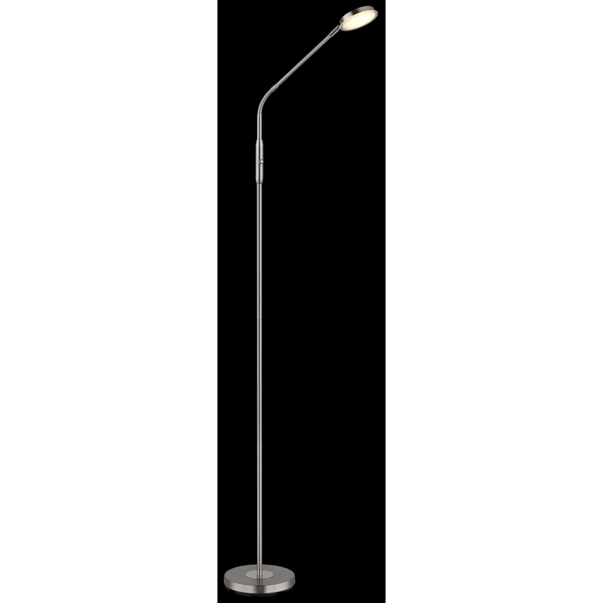 Globo - LED podna lampa s dodirnim prigušivačem LED/6,5W/230V 2700/3350/4000K matirani krom