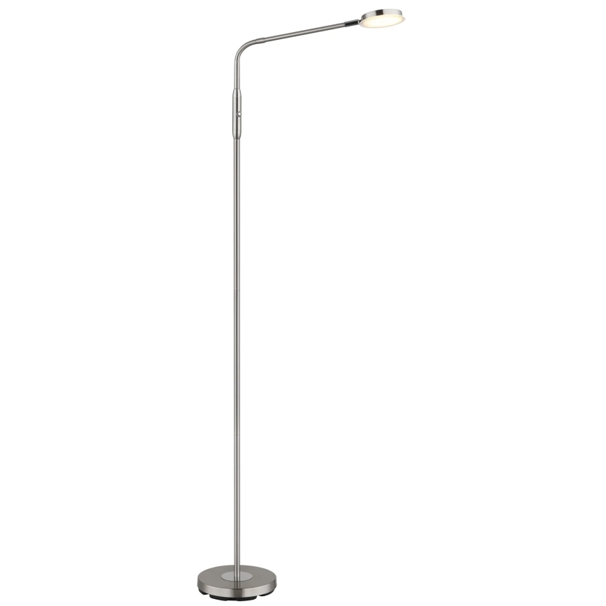 Globo - LED podna lampa s dodirnim prigušivačem LED/6,5W/230V 2700/3350/4000K matirani krom