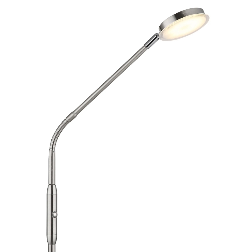 Globo - LED podna lampa s dodirnim prigušivačem LED/6,5W/230V 2700/3350/4000K matirani krom