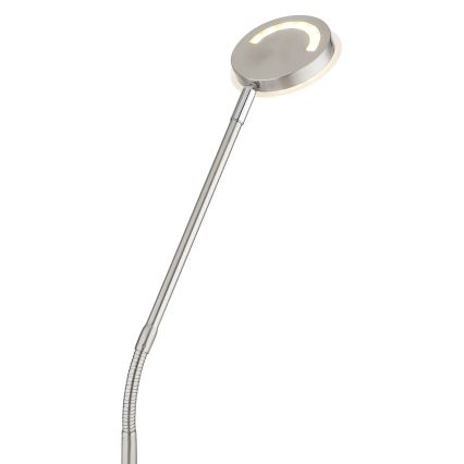 Globo - LED podna lampa s dodirnim prigušivačem LED/6,5W/230V 2700/3350/4000K matirani krom
