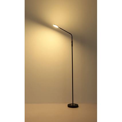 Globo - LED podna lampa na dodir s prigušivanjem LED/6,5W/230V 2700/3350/4000K crna