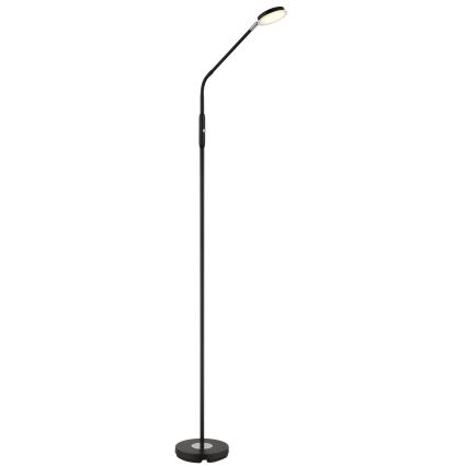 Globo - LED podna lampa na dodir s prigušivanjem LED/6,5W/230V 2700/3350/4000K crna