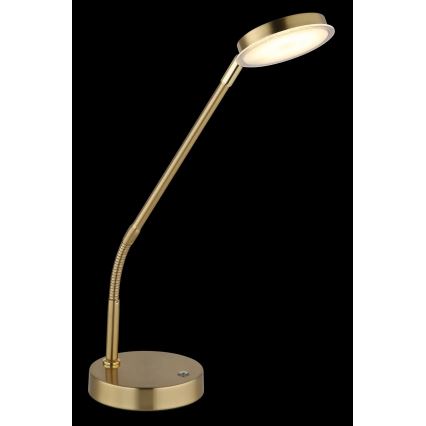 Globo - LED stolna lampa s prigušivanjem i upravljanjem na dodir LED/6,5W/230V 2700/3350/4000K mesing