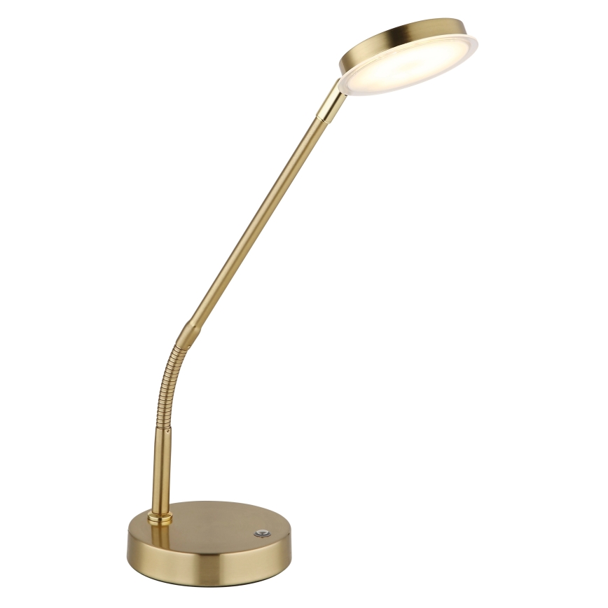 Globo - LED stolna lampa s prigušivanjem i upravljanjem na dodir LED/6,5W/230V 2700/3350/4000K mesing
