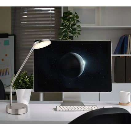 Globo - LED zatemnjiva dodirna stolna lampa LED/6,5W/230V 2700/3350/4000K matni krom