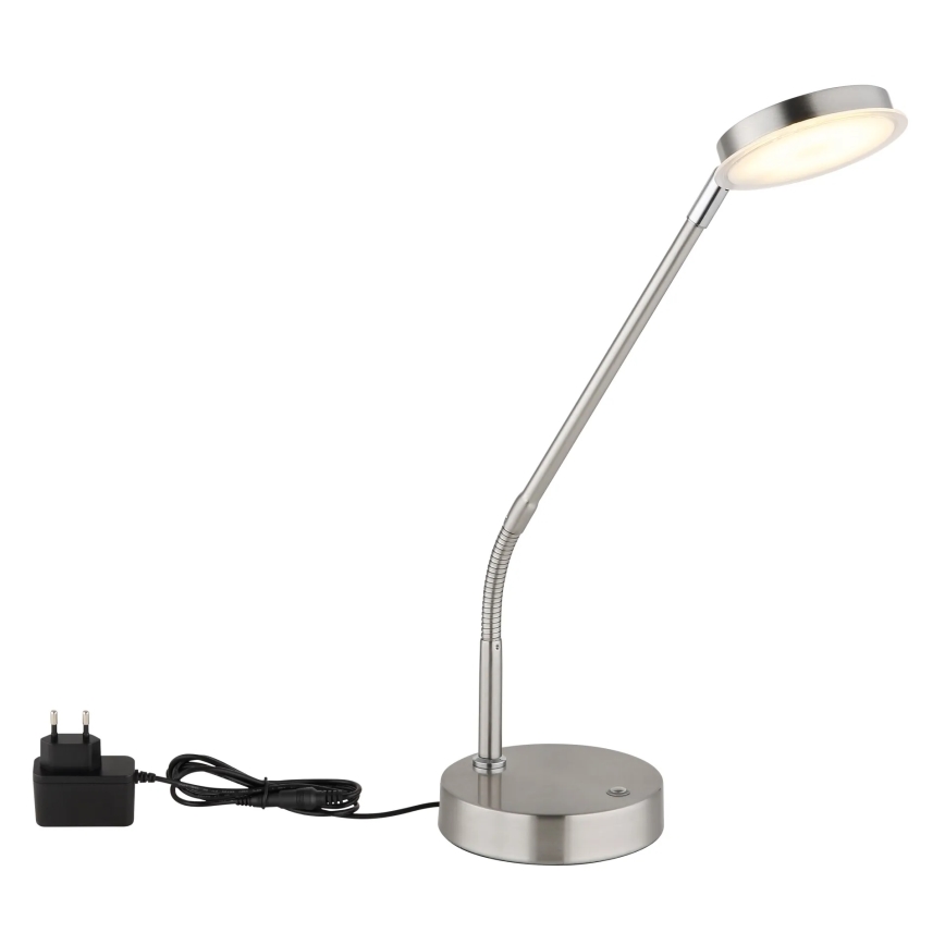 Globo - LED zatemnjiva dodirna stolna lampa LED/6,5W/230V 2700/3350/4000K matni krom