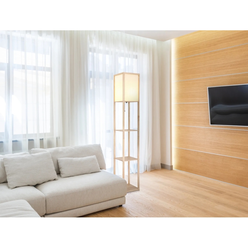 Globo - Podna lampa 1xE27/60W/230V bež
