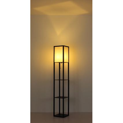 Globo - Podna svjetiljka 1xE27/60W/230V crna