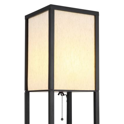 Globo - Podna svjetiljka 1xE27/60W/230V crna