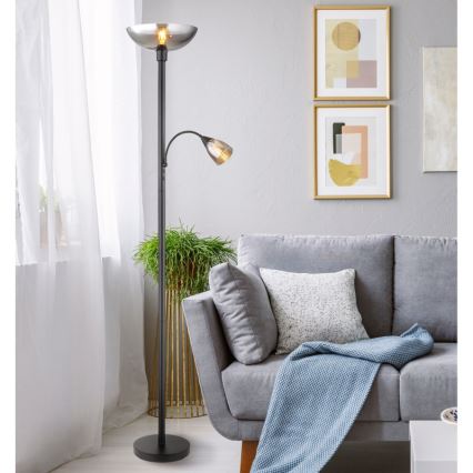 Globo - Podna lampa 1xE27/60W/230V + 1xE14/40W
